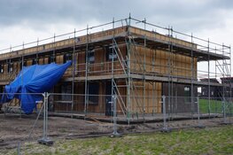 Bouw van 38 nieuwe huurwoningen in de wijk Skoatterwâld Heerenveen vordert