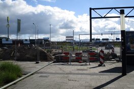 Wegwerkzaamheden aan de Karel Poststraat in Heerenveen