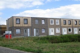 Afbouwfase 38 woningen wijk Skoatterwald Heerenveen vordert