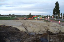 Aanleg en grondwerkzaamheden nieuwe rotonde Mercurius en K.R. Poststraat in beeld