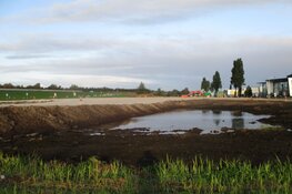 Aanleg en grondwerkzaamheden nieuwe rotonde Mercurius en K.R. Poststraat in beeld