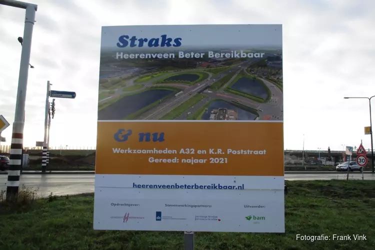 Afrit Heerenveen-centrum afgesloten