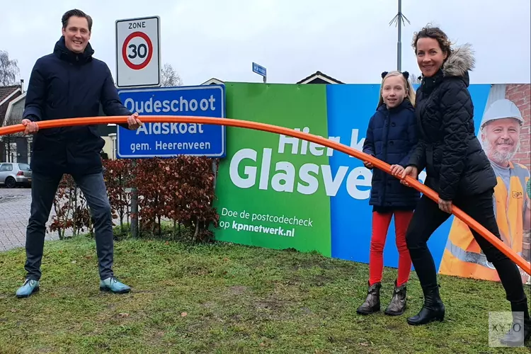 KPN sluit Oudeschoot aan op glasvezelnetwerk