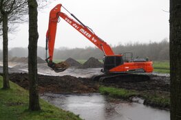 Werkzaamheden aan de waterkeringen rondom Museum Belvédère vordert