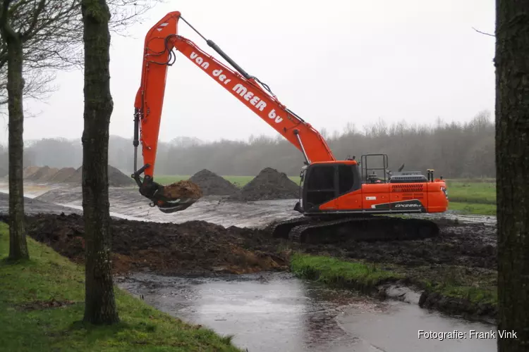Werkzaamheden aan de waterkeringen rondom Museum Belvédère vordert