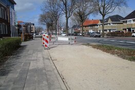 Herbestrating fietspad langs Burgemeester Falkenaweg in Heerenveen vordert