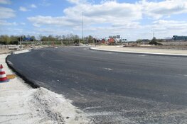 Aanleg nieuwe rotonde in Heerenveen vordert