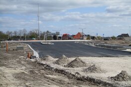 Aanleg nieuwe rotonde in Heerenveen vordert