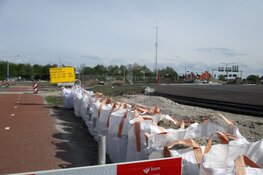 Wegwerkzaamheden aan de Mercurius in Heerenveen