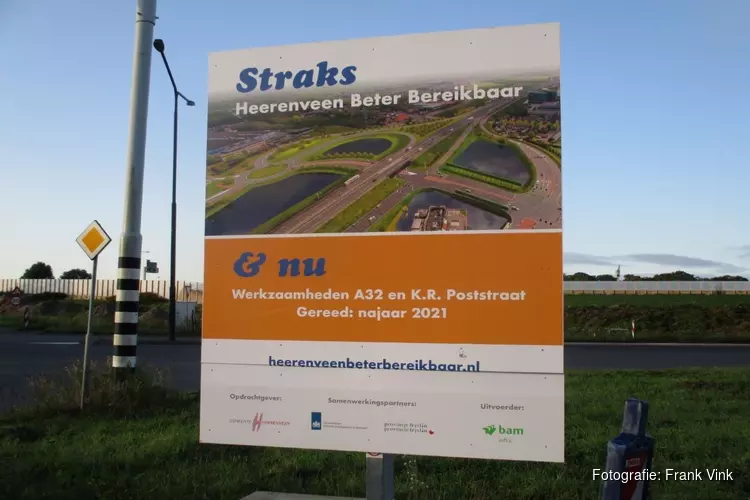 Deze zomer zes weken lang omleidingen Heerenveen-Centrum