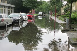 Wateroverlast door regenbuien in Heerenveen