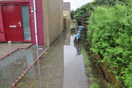 Wateroverlast door regenbuien in Heerenveen