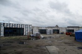 Bouw van het Paviljoen in Heerenveen vordert