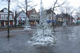 Centrum van Heerenveen geheel in kerstsfeer