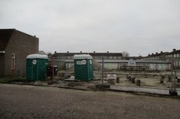 Bouw van vier woningen aan de Van Cuyckstraat in Heerenveen vordert