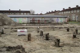 Bouw van vier woningen aan de Van Cuyckstraat in Heerenveen vordert