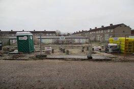 Bouw van vier woningen aan de Van Cuyckstraat in Heerenveen vordert
