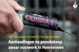 Aanhoudingen na aantreffen 200 kilo zwaar professioneel vuurwerk