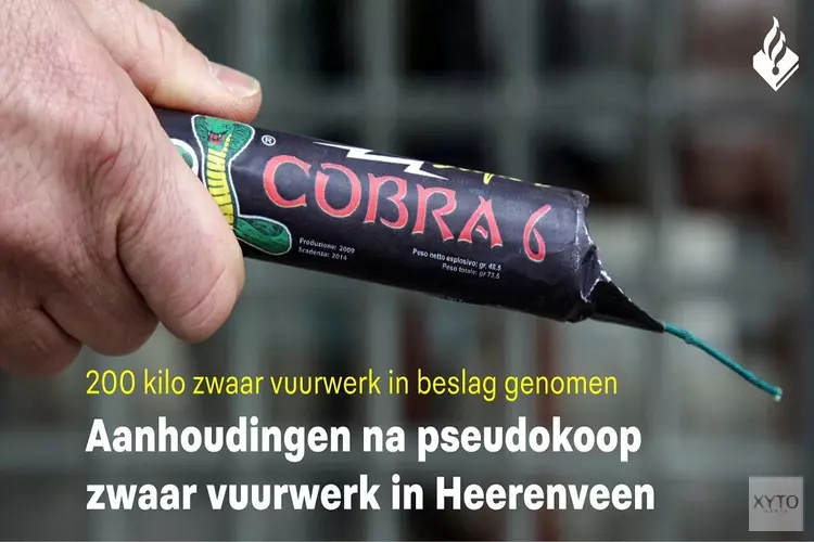 Aanhoudingen na aantreffen 200 kilo zwaar professioneel vuurwerk