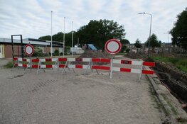 Werkzaamheden aan de Industrieweg in Heerenveen