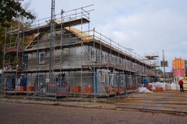 Bouw van woningen Luitzen Wagenaarstraat in Heerenveen vordert!