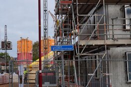 Bouw van woningen Luitzen Wagenaarstraat in Heerenveen vordert!