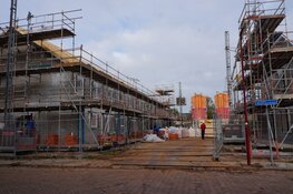 Bouw van woningen Luitzen Wagenaarstraat in Heerenveen vordert!