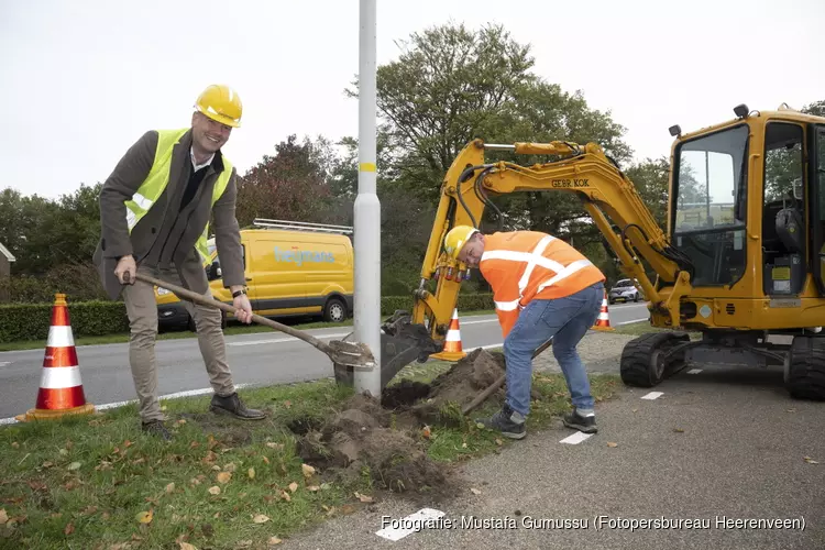 Ontkoppelen lichtmasten Schoterlandseweg Heerenveen begonnen