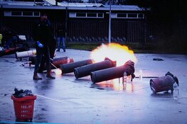 Carbid knallen in volle gang in Heerenveen