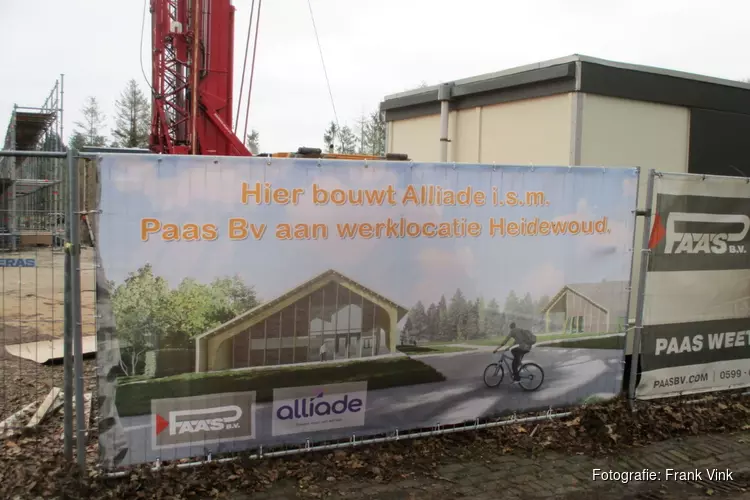 Bouw van nieuwe werklocatie Heidewoud in Oranjewoud vordert gestaag