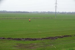 Grond werkzaamheden voor de aanleg van zonnepark Klaverblad Noordoost in Heerenveen bezig!