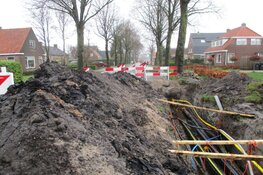 Werkzaamheden langs de Aengwirderweg in Tjalleberd en Luinjeberd vordert