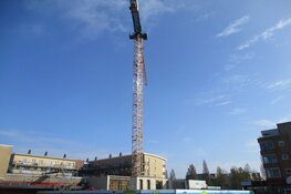 Bouw woontoren burgemeester Kuperusplein Heerenveen vordert gestaag