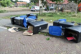Aanzienlijke stormschade in Heerenveen door o.a. omgevallen bomen