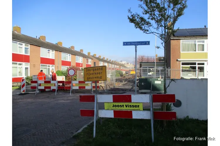 Van Oenema straat in Heerenveen gestremd voor het verkeer!