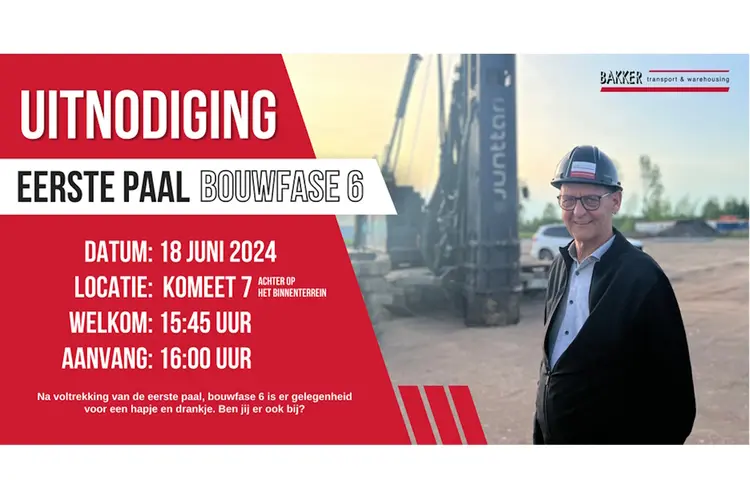 Bakker Transport & Warehousing in Heerenveen start bouwfase 6 en bouwt aan de toekomst