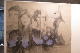 Kunstroute de Open stal in Oldeberkoop trekt de nodige bezoekers