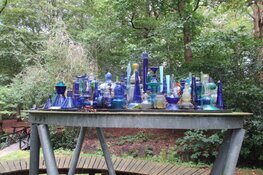 Kunstroute de Open stal in Oldeberkoop trekt de nodige bezoekers