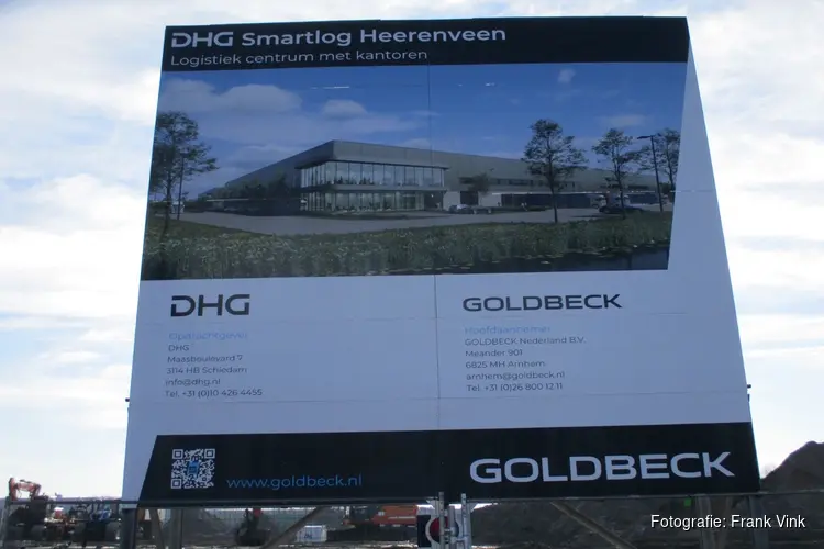 Bouw DHG logistiek centrum in Heerenveen vordert!