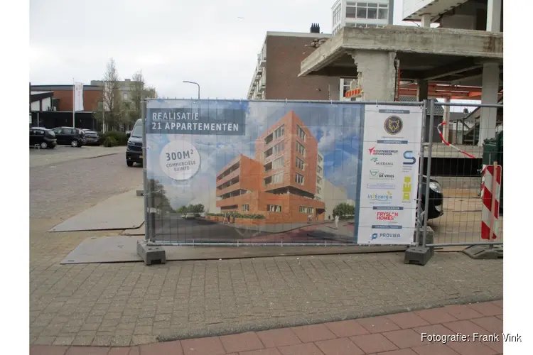 21 appartementen in voormalig ABN Amro-kantoor aan het Burgemeester Kuperusplein in Heerenveen
