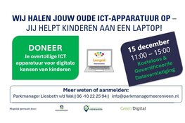 Oude elektronica en ICT-apparatuur inleveren voor goed doel