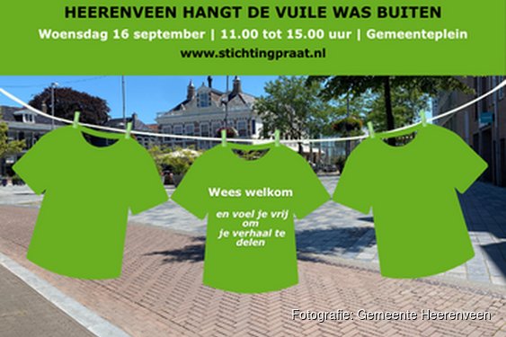Heerenveen hangt vuile was buiten