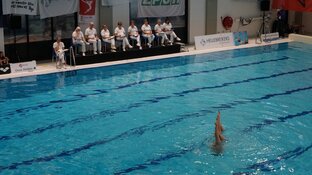 NK Senioren en Masters synchroonzwemmen druk bezocht
