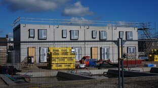 Bouw woningen binnenterrein Breedpad vordert