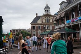 Horeca straatvolleybal toernooi Heerenveen druk bezocht