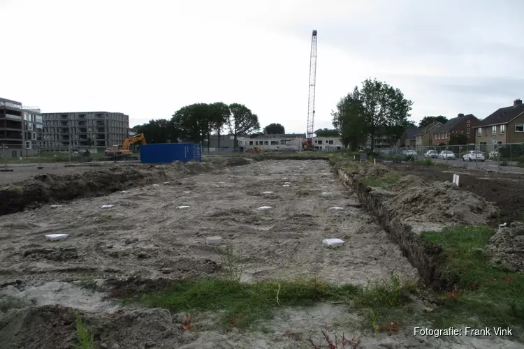 Bouw van nieuwe woningen nieuwbouw project "Telle Park" wonen begonnen