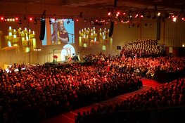 Kerstnachtviering 'Sportstad Heerenveen' trekt veel publiek