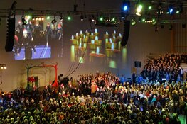 Kerstnachtviering 'Sportstad Heerenveen' trekt veel publiek