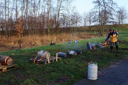 Luide knallen bij het carbidschieten in Haskerdijken