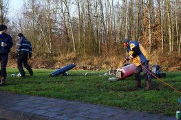 Luide knallen bij het carbidschieten in Haskerdijken